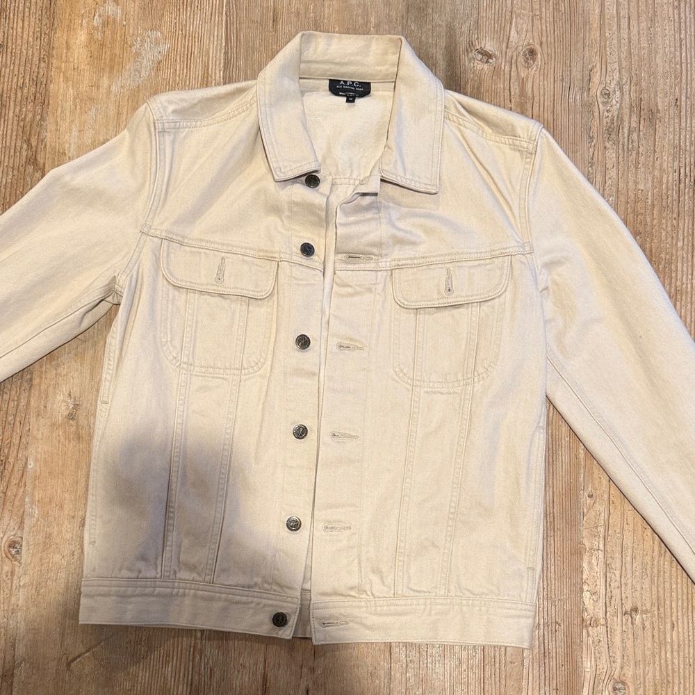 A.P.C. Cream Jean Jacket